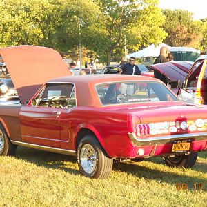 Sun setting at Sayerville Show in 2012.