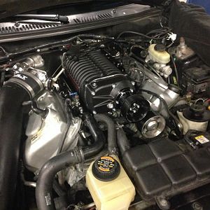 New Engine Bay Shot..Eaton/nitrous out, Whipple in.