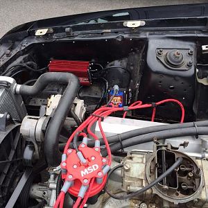 New MSD system, 6AL digital box, new Blaster HVC coil, new 8.5mm MSD wires and new MSD distributor