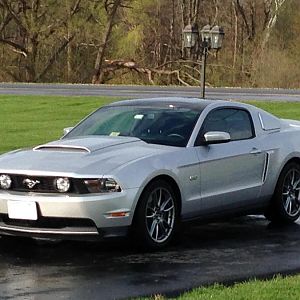 Just bought this loaded 2012 GT Premium at a great price with glass top and only 6500 miles.  Installed hood scoop, side vents, side louvers, JLT oil