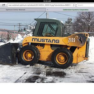 The snow of 2014.  4x4 mustang.