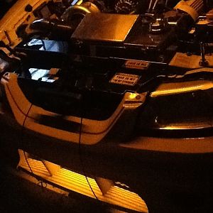 Engine and front fascia led