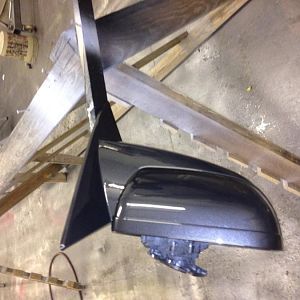 Couldn't stand the flat black ruff plastic mirrors. So I sanded and painted to match the car. Made a huge difference in over all look of the car.