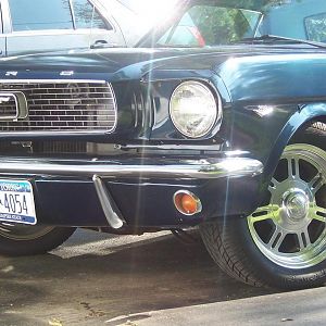 stang back in 2001 with its old midnight blue color.