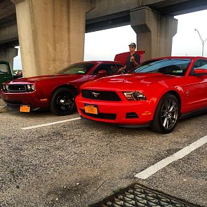 Friday nights at bellmore. friend with his challenger.