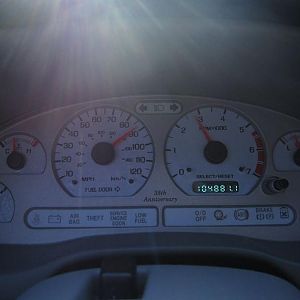 35th Anniversary bezel and white gauges, love this view