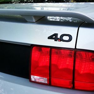 Matte Black 4.0 emblem from Autobadges.com