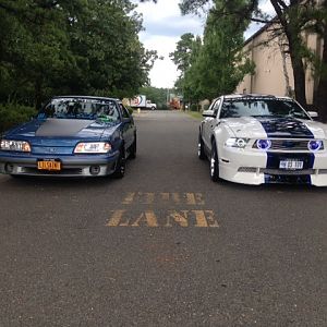 Me and a buddy with a '88 5.0