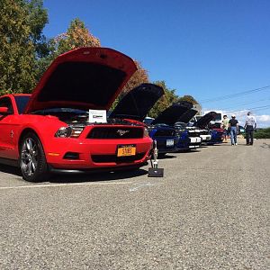 Looking down the line. competition...