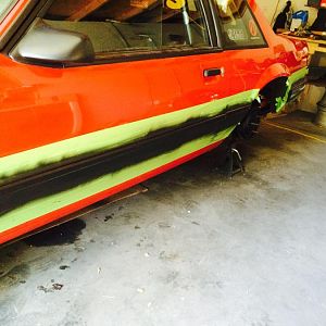 Finishing Painting the moldings