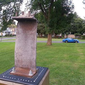 Our little city of Elmira NY just received a World Trade Center artifact. What an honor.