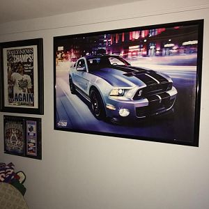 One of the two images came in!! 2014 GT500, rolling. Came out great, awaiting the next delivery with the next photo.