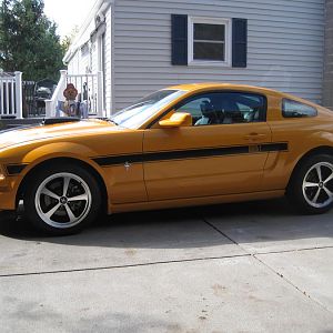 Driver side, shot right off the trailer, for insurance purposes