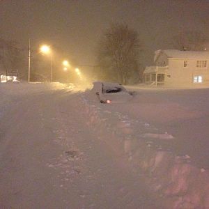 Looking east down Center Rd.