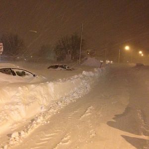 Looking east down Center Rd.