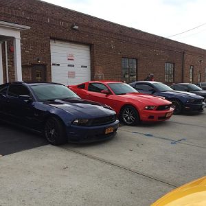 Parked next to some new mustang buds!