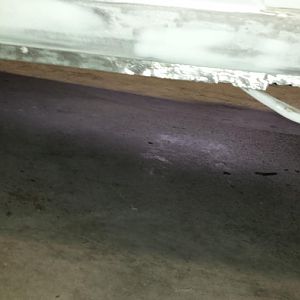 pinch weld cleaned and straightened