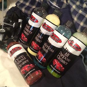 Mystery box: another great box, all-purpose cleaner, waterless wash, tire shine and carpet and upholstery cleaner. I purchased the deep wheel cleaner