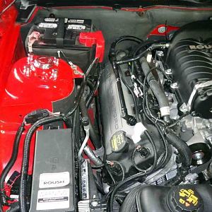 Supercharger  left front side