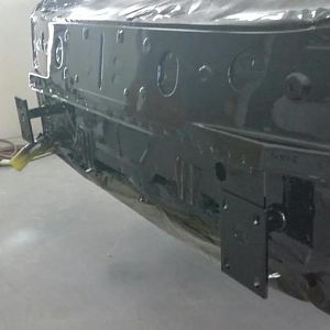 tail section in clear coat.