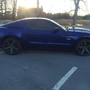 New 20's... 285/30 rears, 255/30 fronts... Still need to install lowering springs...