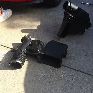 OEM parts. Unbelievable how this stuff took up so much space and did nothing productive (less productive than the BBK)