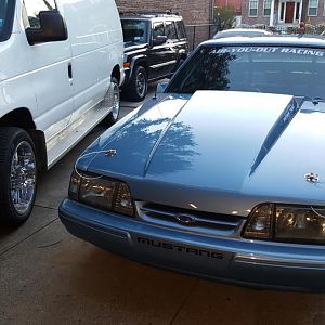 She is all dried and ready to be put back in the garage