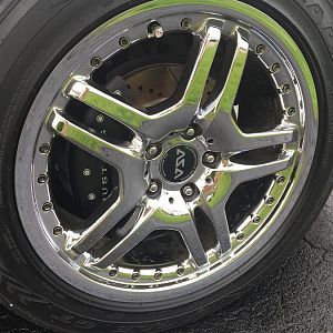 18" ASA wheels. Can't find these anymore. Would love another set the past 10 years have taken a toll on the chrome on inside of wheels.