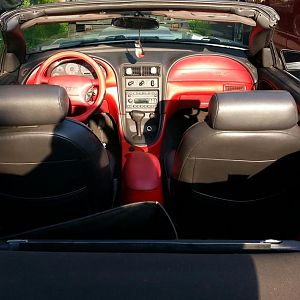 Black & Red interior I tried to find as many OEM factory red interior parts
