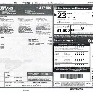 Genie's Window Sticker.