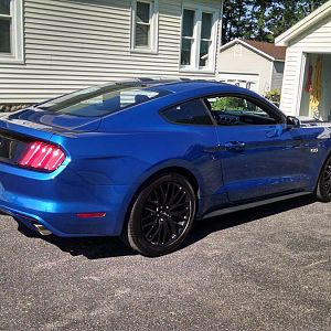 Nice to see twin tail pipes after looking at a single one for the last 10 years !