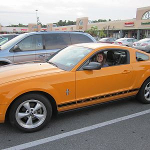 Our friend from Spain loves the "moostang" !