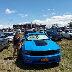 Elvis and my wonderful wife Priscilla at Watkins Glen International today