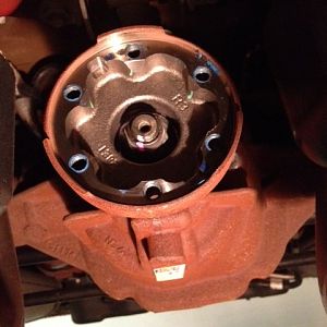 Pinflange before cleaning in prep for Alum DS