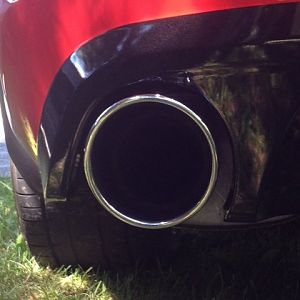 Borla Tip Fills Factory Space Nicely!