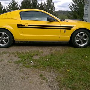 Lowered Front and back Passenger side