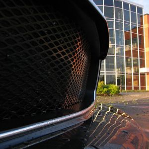 Close up of grille overlay