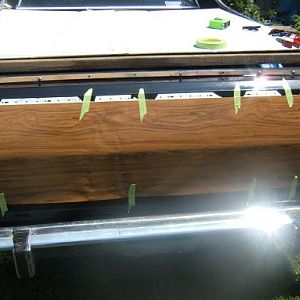 starting the new woodgrain installation