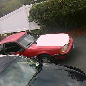 Upstate in the driveway. . . Next to my cousins bum as bmw