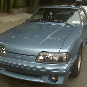 mustang after accident, i miss the cowl hood.