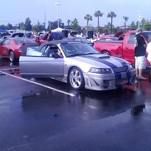 we got a little rained on at the show