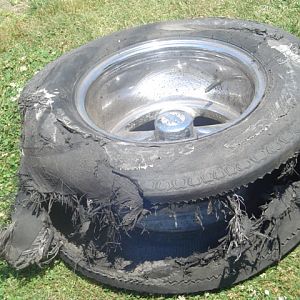 left over from the mass. burnout