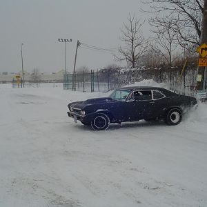 snow burnout