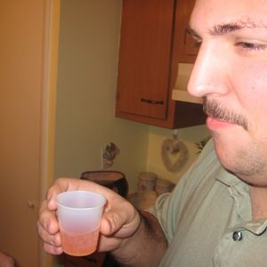 Kyle had an orange soda shot ... hardcore!