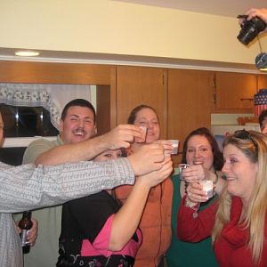 Second round of peppermint shots