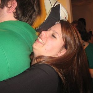 Nifer cracking Alex's back