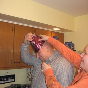 I got him to wear the hat :)