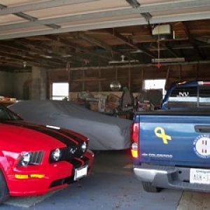 My Nephew is storing his 1990 Mustang in my garage!