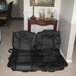 new leather back seat