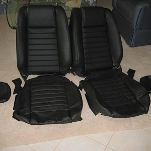 front leather seats